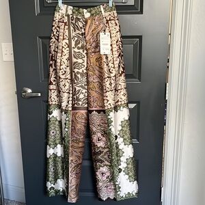 Zara Printed Pants XS NEW